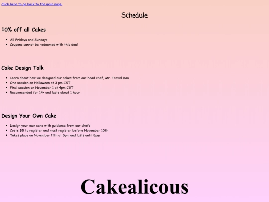 events screenshot
