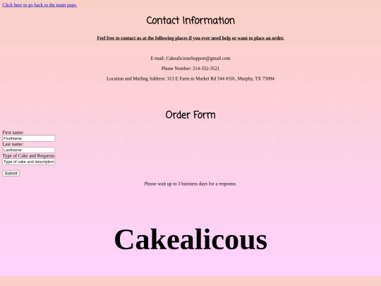 order screenshot