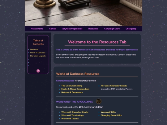 resources screenshot