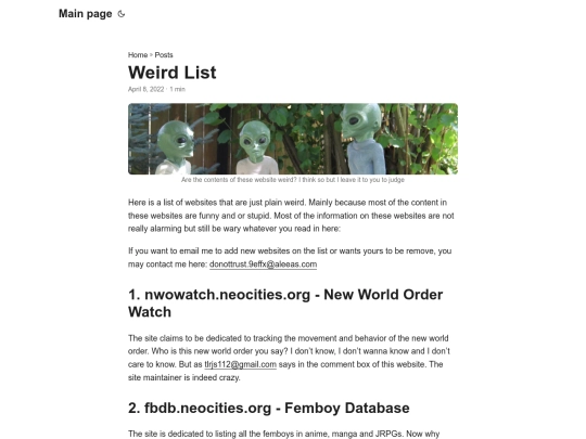 posts/weird-list screenshot