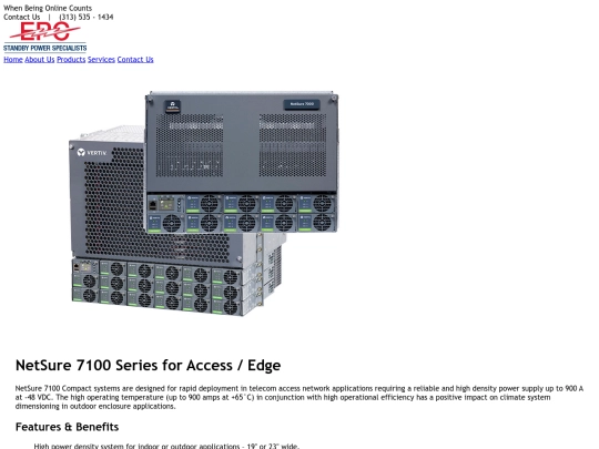 projects/EPC/products/Vertiv/NetSure_7000_Access-Edge screenshot