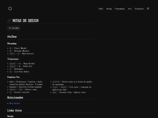 notas-design screenshot