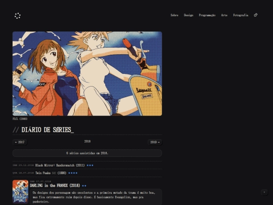 series-log/2018 screenshot