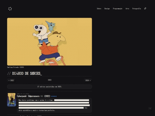series-log/2023 screenshot