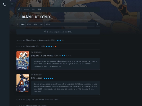 series/log/2018 screenshot