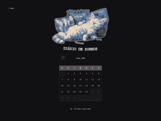 sonhos-log screenshot