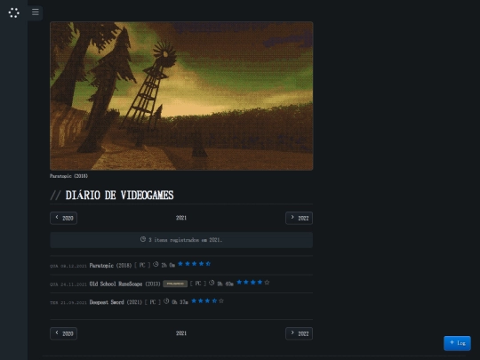 videogames/log/2021 screenshot