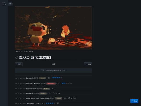 videogames/log/2022 screenshot