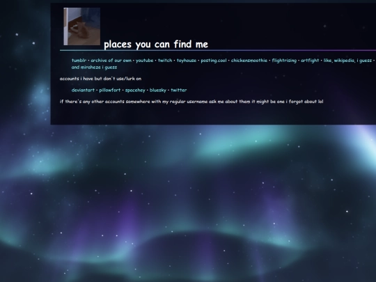 links screenshot