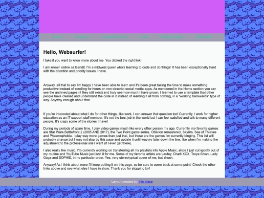 html/about screenshot