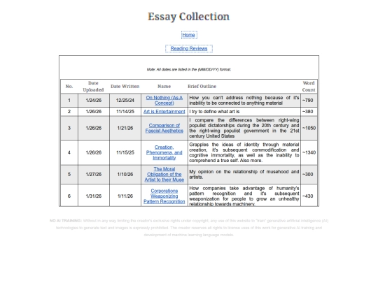 Essaydirectory screenshot