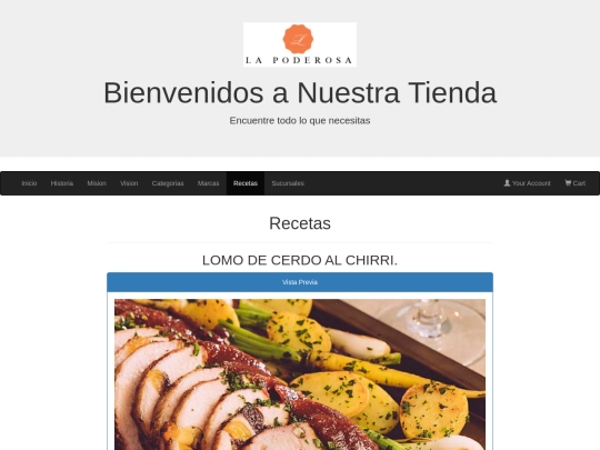 BootsTrap/PAGINAS/Recetas screenshot