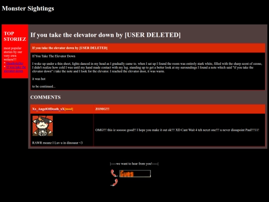 monstersightings/stories/if-you-take-the-elevator-down screenshot