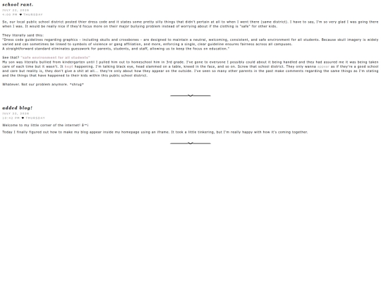 blog screenshot