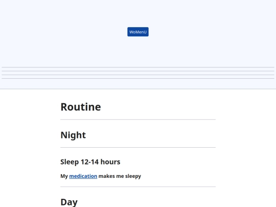 routine screenshot