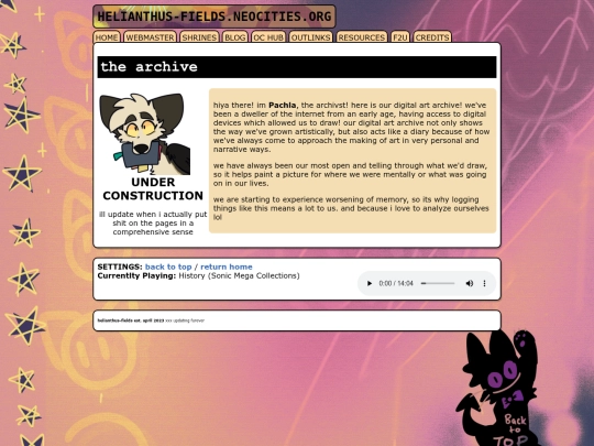 archive screenshot