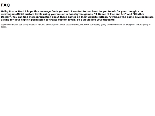 FAQ screenshot