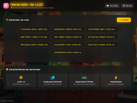 Manifest/UUID-GENERATOR screenshot