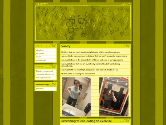vanity screenshot