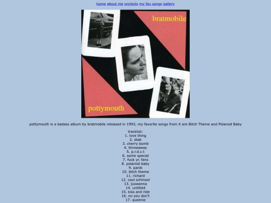 songs/pottymouth screenshot