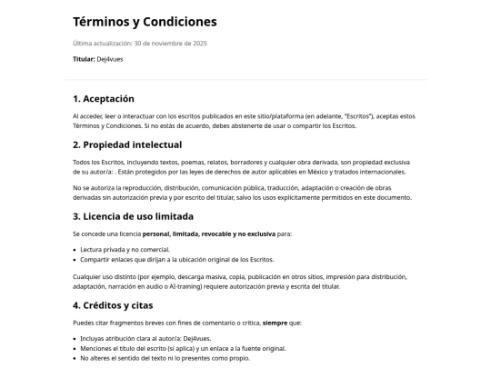 Terms screenshot