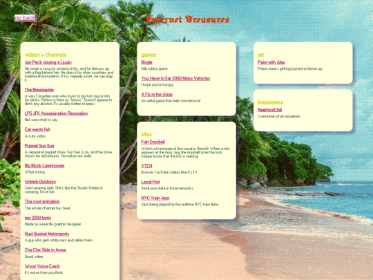 treasures screenshot