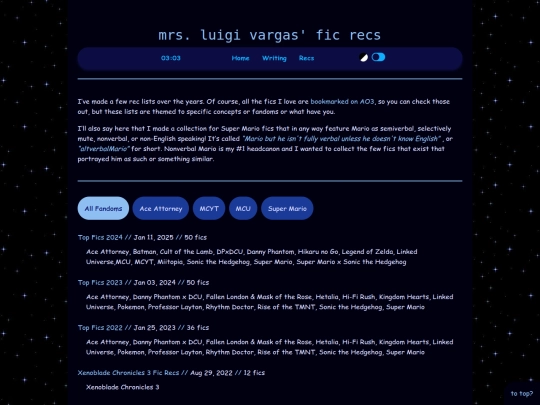 recs/fic-recs screenshot