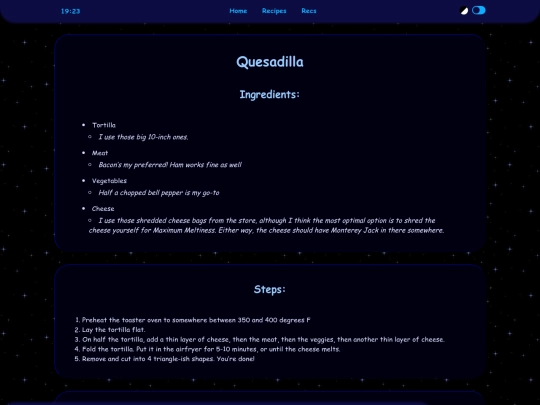 recs/other-recs/recipes/quesadilla screenshot