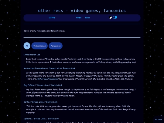 recs/other-recs/videogame-fancomic-recs screenshot
