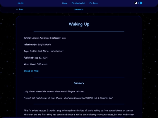 writing/read/sicktember/waking-up screenshot