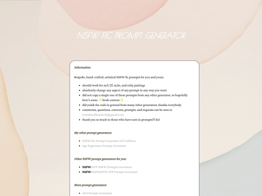 info screenshot