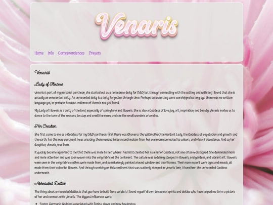 VenarisShrine/venarishome screenshot
