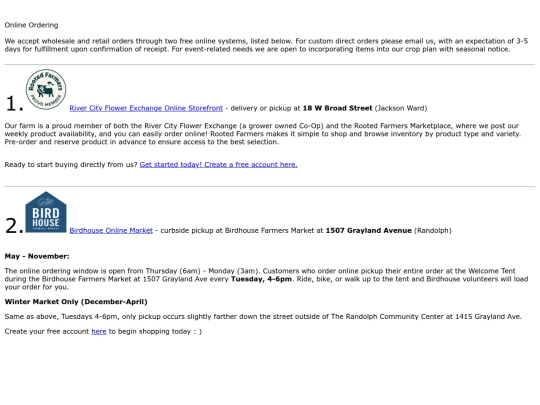 Ordering screenshot