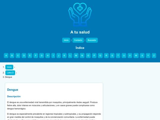 letras/articulos/dengue screenshot