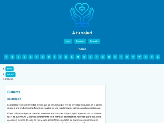letras/articulos/diabetes screenshot