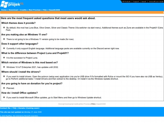 faq screenshot