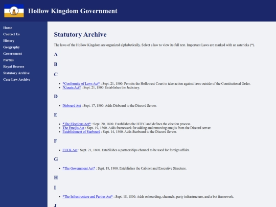 statutory_archive screenshot