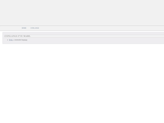 conlangs screenshot
