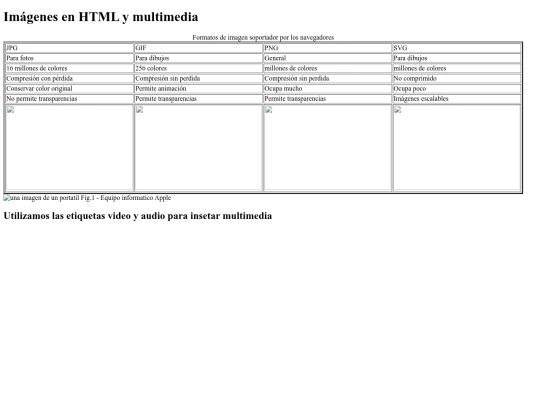 Insertar contenido multimedia screenshot