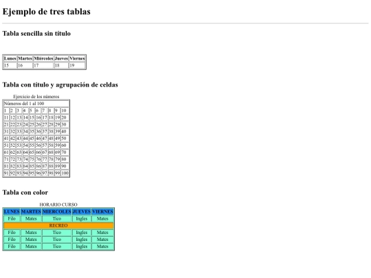 Tablas screenshot