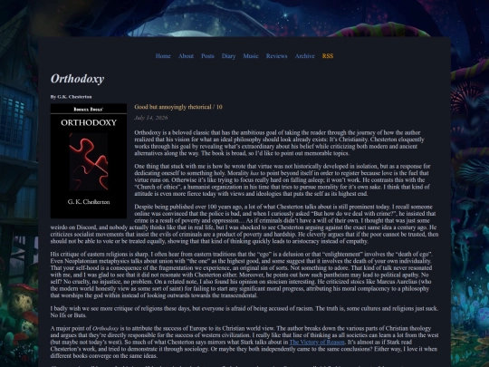 reviews/orthodoxy screenshot