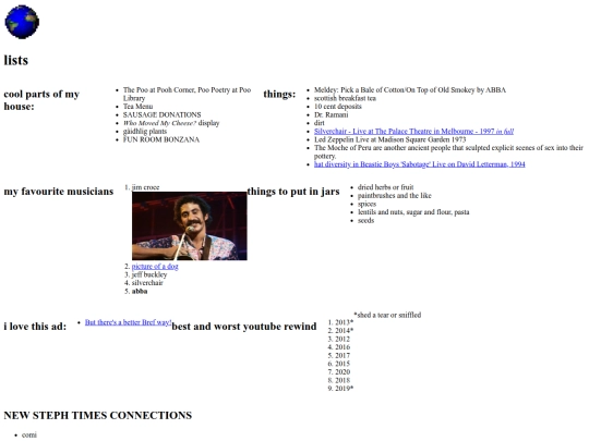 lists screenshot
