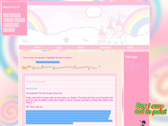 blog screenshot