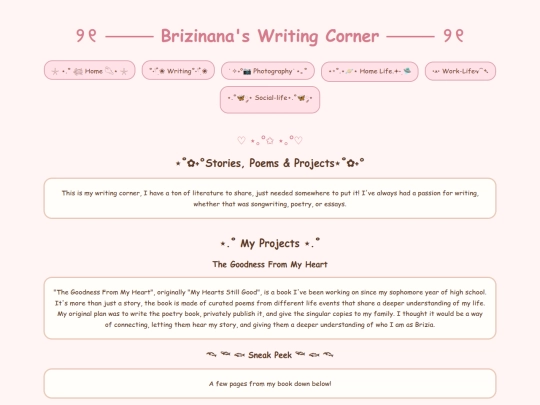 writing screenshot