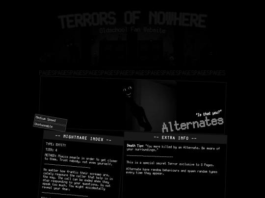 terrors/alternates screenshot