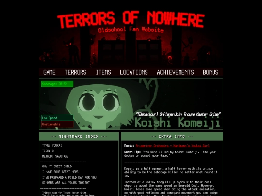 terrors/koishi screenshot