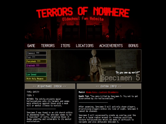 terrors/specimen_5 screenshot
