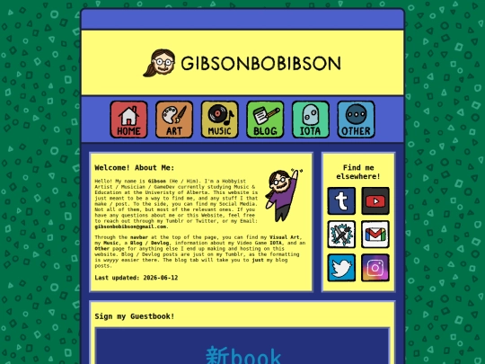 Homepage screenshot