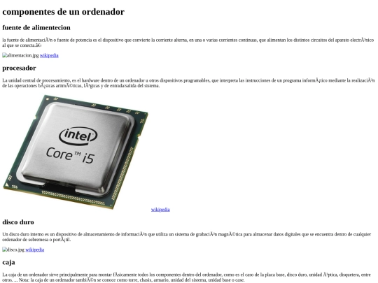 hardware/hardware/hardwarehtml/componentes pc screenshot