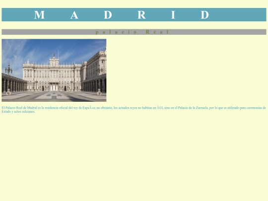 palacio real/estilos screenshot